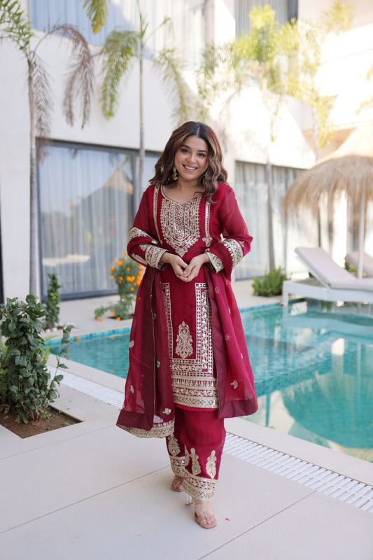 PREMIUM DESIGNER READYMADE TOP-PANT-DUPATTA COLLECTIONS