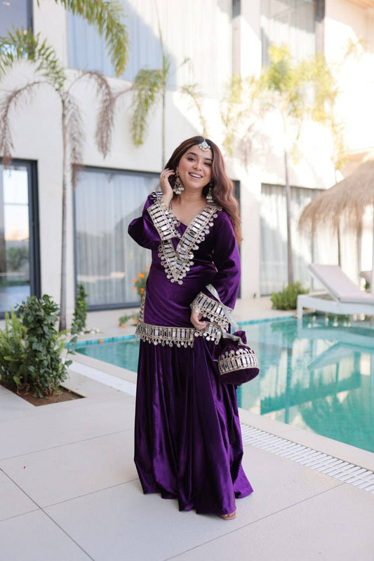 Mirror work Designer suit Set