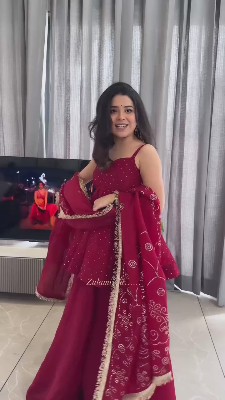 Crimson Blush Kurta Set