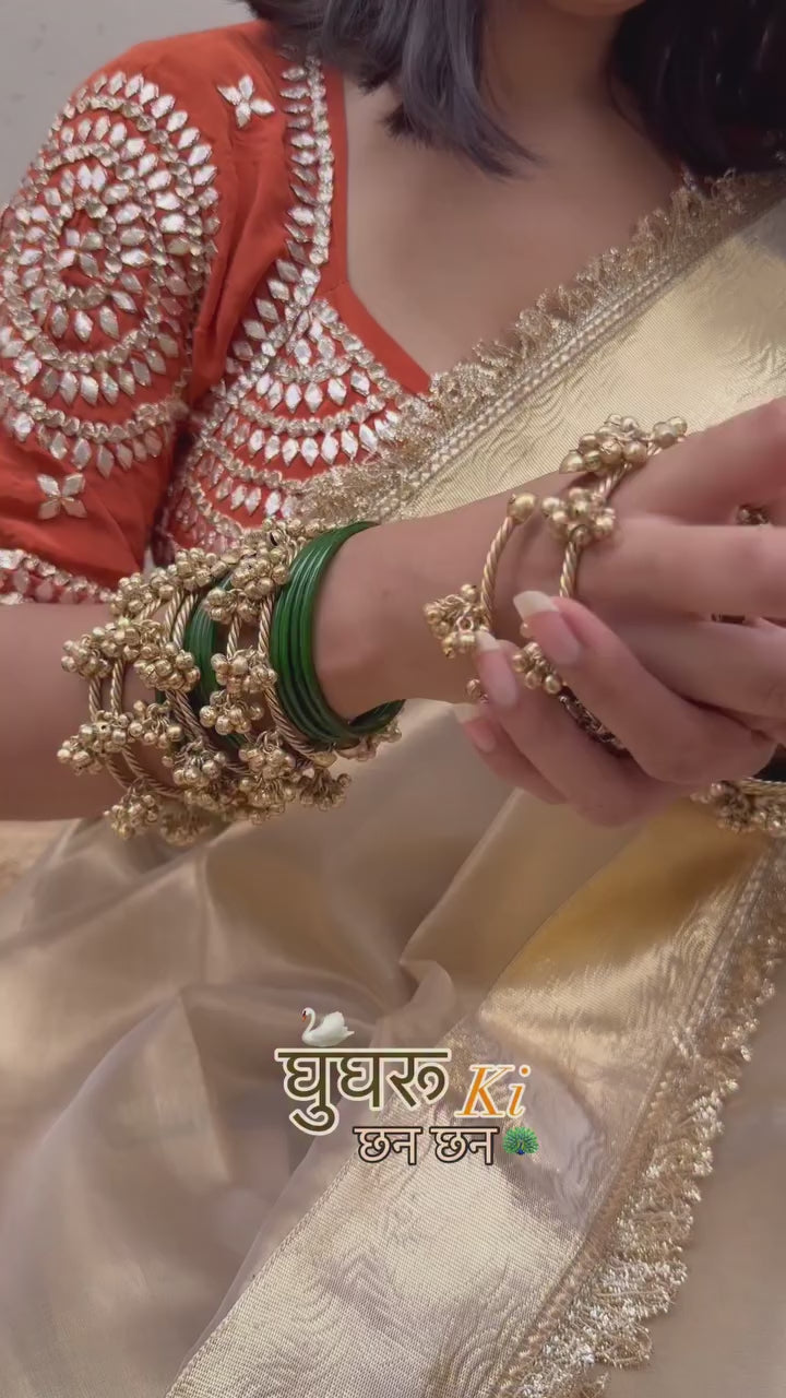 Sona Golden Tissue Saree